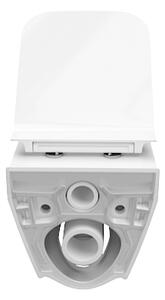 Vas de WC Cersanit Crea pătrat suspendat cu scaun CleanOn, alb, S701-213