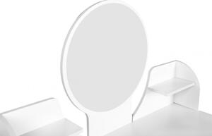 HT-Bella Masa de toaleta, machiaj 80 x 40 x 72 cm alb