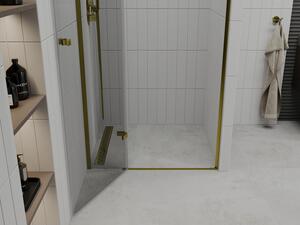 Mexen Roma ușa de duș cu balamale 70 cm, transparent, Aurie - 854-070-000-50-00
