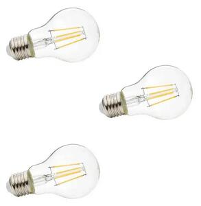 3-pack Bec LED 4W (470lm) Filament E27 Clear - Lindby