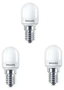 3-pack Bec LED 1,7W Plastic (150lm) Køleskabs Bec E14 - Philips