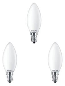 3-pack Bec LED 2,2W Sticlă Kerte (250lm) E14 - Philips