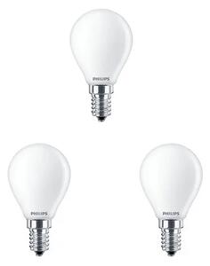 3-pack Bec LED 6,5W Sticlă Coroană (806lm) E14 - Philips