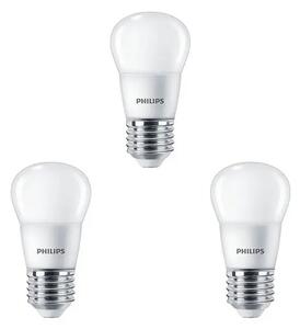 3-pack Bec LED 5W Plastic Coroană (470lm) E27 - Philips