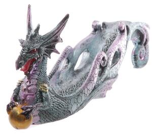 Suport betisoare parfumate dragon argintiu Dark Legends