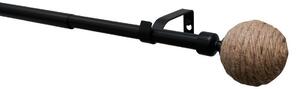 Set extensie 16/19 mm Eta negru mat , 120 - 210 cm