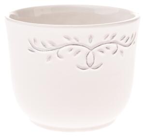 Capac pentru oală ceramică Ramillete bej, 12 x 10cm