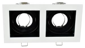 Spot incastrat orientabil GU10 92EL110SQ2/WHBK Elmark