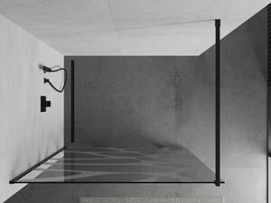 Mexen Kioto perete de duș 70 x 200 cm, transparent/Model alb 8 mm, Neagră - 800-070-101-70-97
