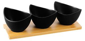 Set de servire Florina Adria, negru