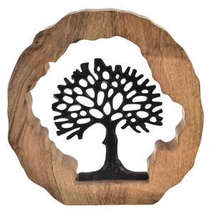 Tree of Life InDecor Mango Black, 30 x 2 x 30 cm