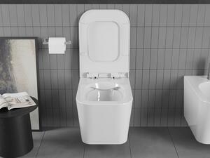 Mexen Teo vas de toaletă Rimless cu capac slim cu închidere lentă , duroplast, Albă - 30850700