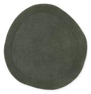 Covor verde închis țesut manual rotund din amestesc de lână ø 160 cm Kari Organic – Villeroy&Boch