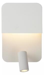 Aplică LED Lucide 79200/08/31 BOXER LED/10W/230V + LED/3W USB alb
