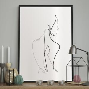 Poster v rámu 40x50 cm Sketchline Naked - DecoKing