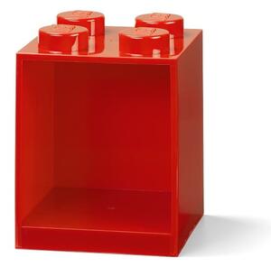 Raft de perete pentru copii LEGO® Brick 4, roșu