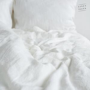 Lenjerie de pat albă din in 200x200 cm - Linen Tales