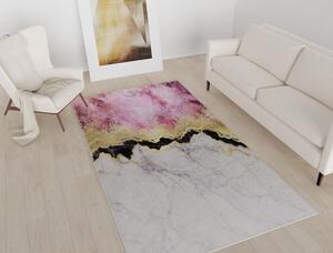 Covor alb/roz lavabil 120x180 cm – Vitaus