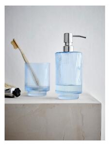 Dozator de săpun lichid albastru din sticlă 400 ml Clarity – Södahl