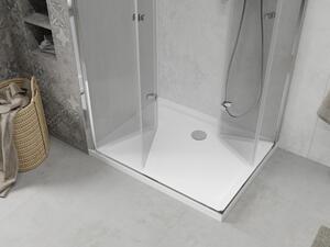 Mexen Lima Duo cabină de duș pliabilă 80 x 70 cm, transparent, Crom + cadă de duș Flat - 856-080-070-01-02-4010