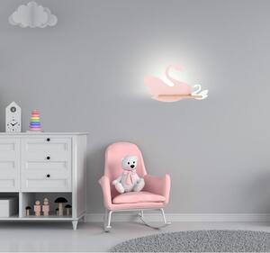 Corp de iluminat pentru copii alb/roz Swan – Candellux Lighting