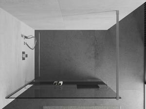 Mexen Kioto+ perete de duș cu raft și cuier 70 x 200 cm, transparent 8 mm, Crom - 800-070-121-01-00