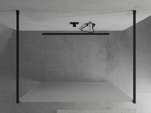 Mexen Kioto perete de duș de sine stătător 100 x 200 cm, Înghețat 8 mm, Neagră - 800-100-002-70-30