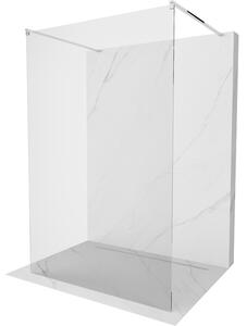 Mexen Kioto, paravan de duș 130 x 200 cm, sticlă transparentă de 8 mm, 2x distanțiere de stabilizare cromate, 800-130-002-01-00