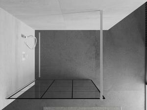 Mexen Kioto perete de duș 100 x 200 cm, transparent/Model negru 8 mm, Albă - 800-100-101-20-77