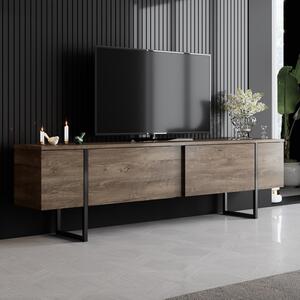 Comoda TV 180 X 30 X 50 Luxe - Walnut, Black
