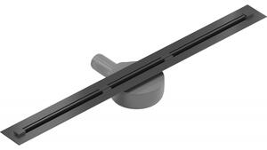 Mexen Flat 360° Super Slim scurgere liniară rotativă 50 cm, Neagră - 1751050
