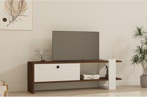 Comoda TV Gaye - Walnut, White 120 X 36.8 X 25