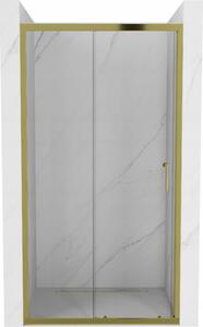 Mexen Apia ușă de duș culisantă 125 cm, transparent, Aurie - 845-125-000-50-00