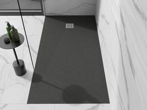 Mexen Stone+ Cădiță de duș compozit dreptunghiulară 160 x 70 cm, Antracit - 44717016