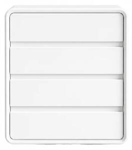 Comodă din MDF și piele PU – 4 sertare, 55x40x81 cm-White
