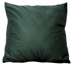 Față de pernă din satin de bumbac - Dark green | 50 x 50 cm
