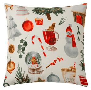 Husa de perna din microfibra FESTIVE MAGIC 45x45 cm, alb