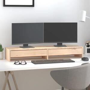 Suport pentru monitor, 100x27x15 cm, lemn masiv de pin