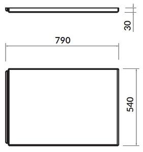 Cersanit VIRGO/INTRO panou lateral pentru cada 180 cm, S401-089
