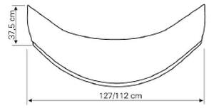 Aqualine Aqualine, Panou frontal pentru cada adâncă 80x80cm, înălțime 37,5cm, alb, B83