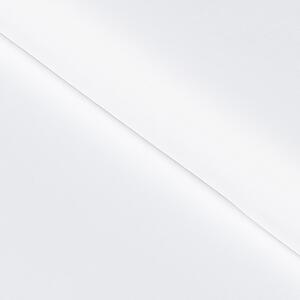 Goldea țesătură decorativă rongo deluxe - alb cu luciu satinat 140 cm
