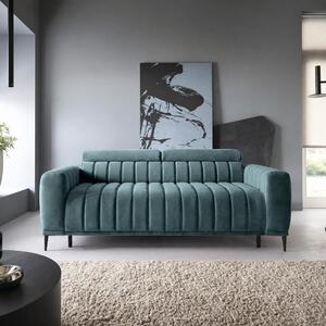 Canapea extensibila pat dublu GANDI 160, stofa catifelata turcoaz inch