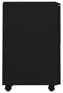 Dulap dosare mobil, negru, 39x45x67 cm, oțel