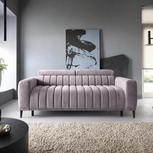 Canapea extensibila GANDI 140, stofa catifelata mov lila - Monolith 62
