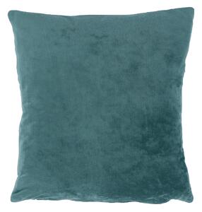 Pernă, material textil de catifea petrol, 60x60, OLAJA TIPUL 5