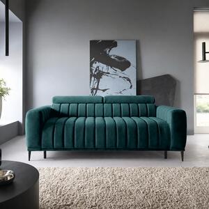 Canapea extensibila GANDI 160, stofa clasica turcoaz - Austin 14, cu t