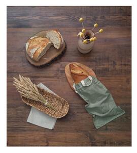 Săculeț textil pentru pâine Really Nice Things Bag Green Moss, înălțime 42 cm