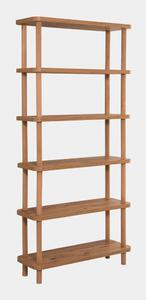 Bibliotecă cu aspect de lemn de pin 80x168,5 cm Step – Kalune Design