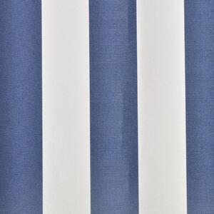 Pânză de copertină superioară, bleumarin și alb, 4 x 3 m