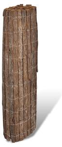 Gard din scoarță de copac, 400 x 100 cm